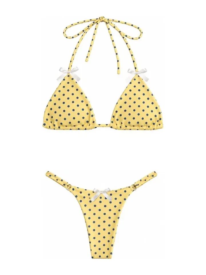 Limoncello Dots bikini, limited edition by Bali-Lú